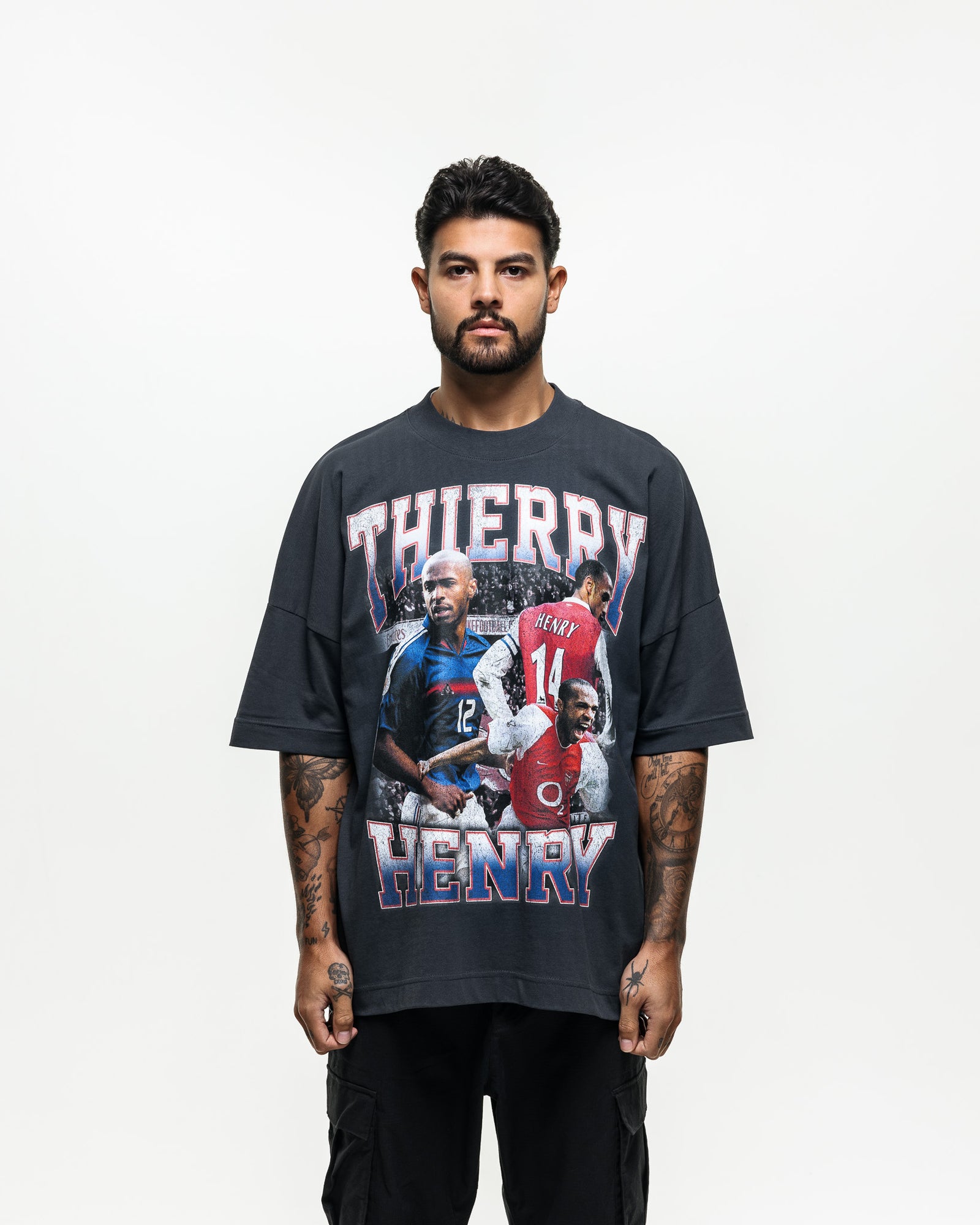 00's Thierry Henry S/S Tee 黒 Lサイズ