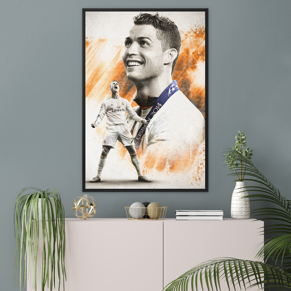 Cristiano Ronaldo, Champions League, Madrid, Spain print by imageBROKER